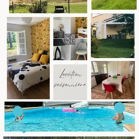 Tatil Evi Domaine De Charme 3 Etoiles , Piscine Xxl Et Parc Verdoyant